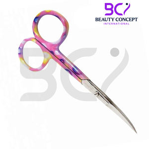 Instruments de beauté pour le soin des ongles avec logo personnalisé Ciseaux incurvés en acier inoxydable pour le salon-Manucure Pédicure avec pointe pointue - Product Image 4