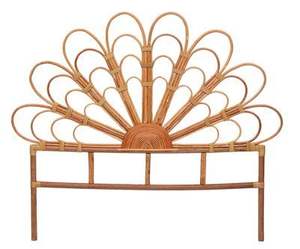 Cabecero de Ratán Vintage, Muebles para el Hogar, Muebles para Dormitorio, Cama Moderna para el Hogar, Ratán de Alta Calidad, Madera Maciza de Lujo, Tradicional - Product Image 2