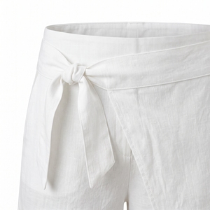 Shorts d'été pour femmes, style cache-cœur, à nouer à la taille, décontractés, vente en gros OEM ODM, personnalisation du logo, faible MOQ - Product Image 6