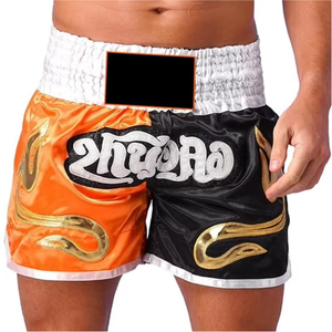 Shorts de boxe Sublimation MMA pour hommes Shorts de Muay Thai imprimés Fight Training Boxe Sublimation Muaythai Short - Product Image 5