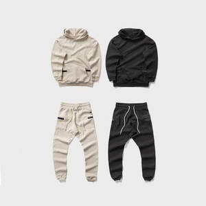 Nouveau survêtement tendance pour homme, logo personnalisé, respirant, léger, manches longues, longueur genou, motif uni, 100 % coton, respectueux de l'environnement - Product Image 6