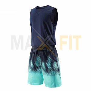 เซ็ตชุดบาสเก็ตบอลผ้าเจอร์ซีย์ชุดบาสเก็ตบอลไซส์พิเศษผ้าโพลีเอสเตอร์ระบายอากาศได้ดีสี100% ตามสั่งแบบมืออาชีพ - Product Image 2
