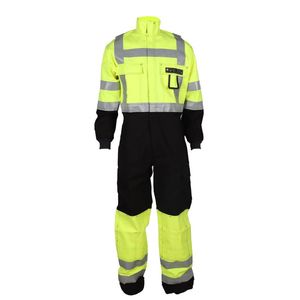 Hola Vis Reflective Construction overol uniforme de trabajo overol Venta al por mayor ignífugo Overol ropa de trabajo para hombres hecho en BD - Product Image 2