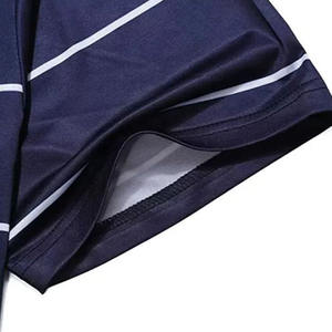 Camiseta de Golf Ligera de Manga Corta, Transpirable, de Color Sólido, Corte Regular, Negra, con Botones, de Alta Calidad - Product Image 5