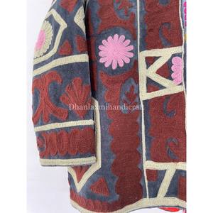 เสื้อแจ็คเก็ตปักลายซูซานี ผ้ากำมะหยี่ ทำมือ สำหรับทุกเพศ บุด้วยผ้าฝ้ายด้านใน เสื้อคลุมสำหรับทุกเพศ เสื้อแจ็คเก็ตสำหรับงานปาร์ตี้ของผู้หญิง - Product Image 3