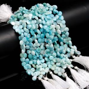 ลาริมาร์ทรงลูกบาศก์เหลี่ยมเพชรพลอย สีฟ้า 100% ธรรมชาติ ลูกปัด ได้รับการรับรองจากผู้ที่สาม สำหรับทำเครื่องประดับ สร้อยข้อมือ 7 นิ้ว 9 มม. - Product Image 5