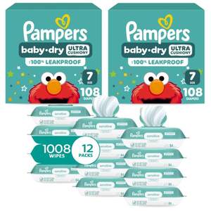 Couches Pampers - Baby Dry - Taille 0, 104 couches, couches jetables absorbantes pour nouveau-nés (l'emballage peut varier) - Product Image 6