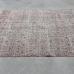 พรมตุรกีขนาด 5.3x7.6 ฟุต, พรมวินเทจขนาดใหญ่, พรมลายพรางสีเทาดำ - Product Image 4