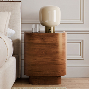 Table de chevet en bois pour l'intérieur, au design moderne et avec rangement fonctionnel, pour chambre à coucher et hôtel - Product Image 6