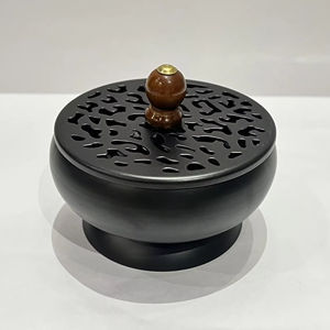 Precio de exportación, quemador de Bakhoor hecho a mano, excelente calidad, Metal, Color negro, Hotel, decorativo, fragancia para el hogar, quemador de incienso - Product Image 1