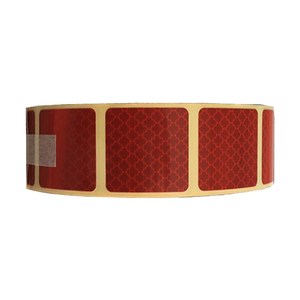 Cinta Reflectante Roja Certificada E11 de 5cm x 46m, Lámina Adhesiva Prismática para Advertencia en Camiones, Imprimible - Product Image 1