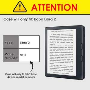 เคสสำหรับ Kobo libra 2-เคส2021น้ำหนักเบา-สีแดง-ฝาครอบป้องกันการนอนหลับอัตโนมัติอัจฉริยะ - Product Image 4