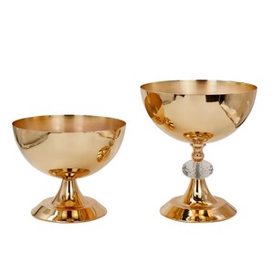 Vaisselle en métal de gobelet de vin d'acier inoxydable plaqué par laiton pour des fêtes et des mariages nouveauté - Product Image 3