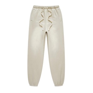 Pantalones de chándal vintage unisex, ropa de calle informal, lavado ácido con forro polar de algodón más grueso y cálido, venta de fábrica al por mayor - Product Image 3