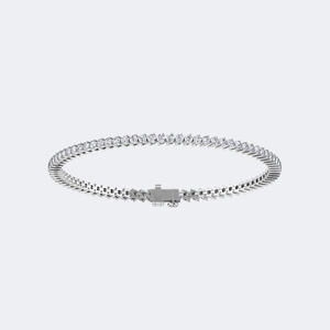 Bracelet tennis en or avec diamants ronds de 3,28 carats, couleur E, cultivés en laboratoire, sertis en feston, bijoux pour femme, 7 pouces - Product Image 2