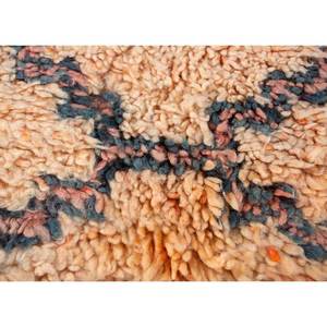 Alfombras de Lana Anudadas a Mano Nuray, Diseño Geométrico Abstracto Rojo Naranja para Entrada, Pasillo, Tamaño Rectangular 9x12, Modelo Pae-4615 - Product Image 3