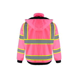 Chaqueta de trabajo de invierno de alta visibilidad para hombre, ropa de construcción de seguridad reflectante impermeable para seguridad al por mayor - Product Image 2