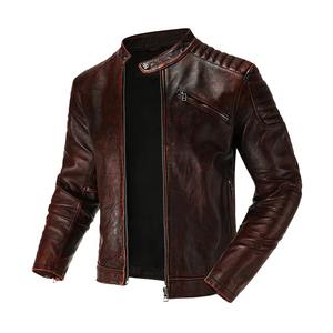Chaqueta de Motocicleta y Caza de Invierno 2025 para Hombre, de Cuero de Oveja Genuino, Impermeable, con Tela de Lona Ecológica - Product Image 2