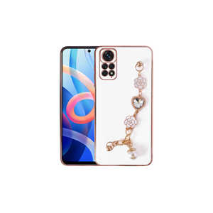 Funda de TPU de Silicona Blanca Netzy para Redmi Note 11S, Protector de Teléfono Global con Protección de Cámara y Correa de Mano, Estilos Elegantes INS - Product Image 1