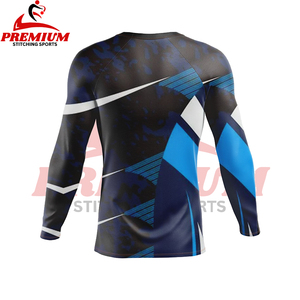 Best Selling Men Rash Guard with Custom Logo High Quality Long Sleeve Compression Shirt Low Price Training Top - Product Image 2