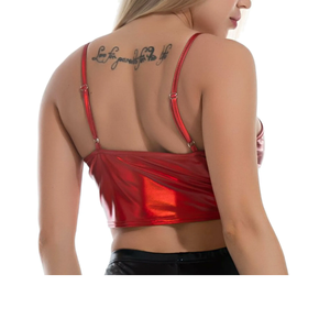 Top Corto Sexy de Alta Calidad con Logotipo Personalizado para Mujer, Diseño Vintage Ajustado, Estilo Casual, Tejido Transpirable - Product Image 3