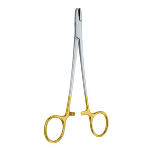 Porte-aiguille Twister en acier inoxydable 18.5 cm Instruments chirurgicaux Matériel médical Fabricant en gros - Product Image 1