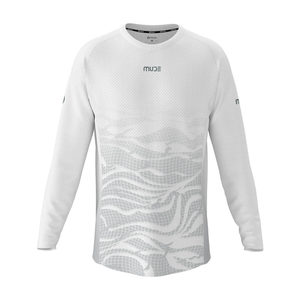 เสื้อยืดแขนยาวสำหรับวิ่งเทรลสำหรับผู้ชาย สีขาวดูนไวท์ - Product Image 3