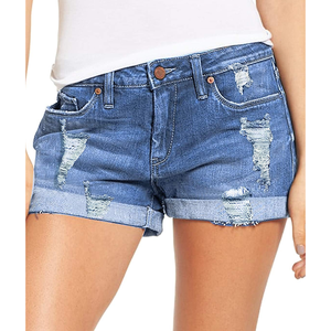 Pantalones cortos de mezclilla de calidad profesional para mujer, pantalones cortos de mezclilla para mujer, pantalones cortos de mezclilla cómodos para mujer - Product Image 6