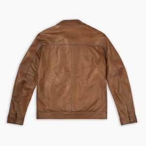 Veste de motard légère en cuir véritable personnalisée OEM pour hommes Taille XS Marque privée sur le devant en toile Fabricant Commandes en gros pour l'hiver - Product Image 5