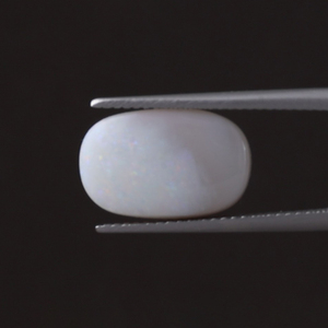 Opale naturelle blanche certifiée IGI, pierre précieuse en vrac, 5,01 carats, taille ovale, 19x11,5 mm, taillée à la main, polie, fabrication de bijoux légers, vente en gros - Product Image 1