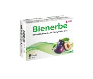 Most beneficial Turkish production digestive system and bowl movement supportive food supplement- BIENERBE FORTE 30 TABLE