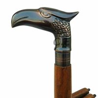 Bâton de marche en bois naturel, design moderne, multifonctionnel, fait main, léger, avec poignée en bois poli, pour la randonnée et la retraite