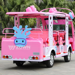 Venta caliente de autobús turístico eléctrico de color personalizado y autobús de enlace con batería de 60V 8-23 asientos para atracciones turísticas - Product Image 3