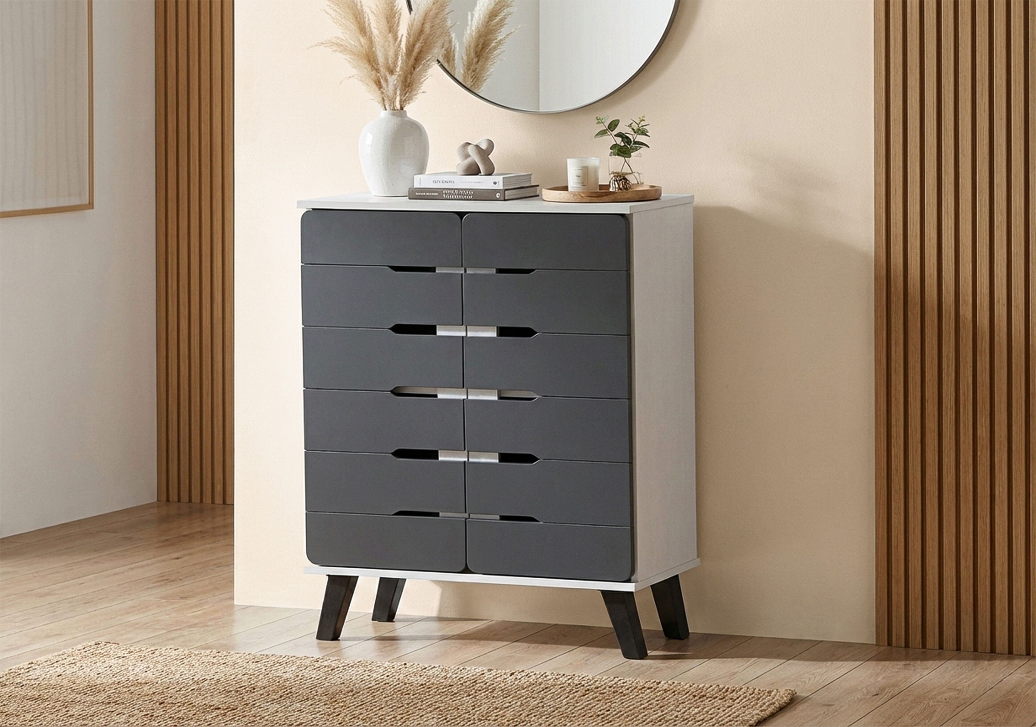 White Oak + Dark Grey