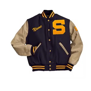 OEM fabricación tallas grandes transpirable único personalizado invierno bombardero chaqueta de béisbol adulto - Product Image 1
