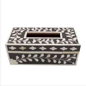 Caja de pañuelos con incrustaciones de nácar personalizable para regalos de hogar u hotel y soporte de pañuelos decorativo - Product Image 5