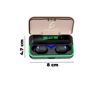 Cuffie Wireless E10 TWS con Bluetooth 5.1 di Qualità per Giocatori, Multicolore con Display Digitale e Indicatore Batteria JL - Product Image 4