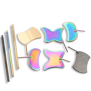 Accesorios para Pestañas, Espejo de Extensión de Pestañas con Mango de Acero Inoxidable, Forma de Mariposa, Diseño Desmontable con Aumento para Ver las Pestañas - Product Image 6