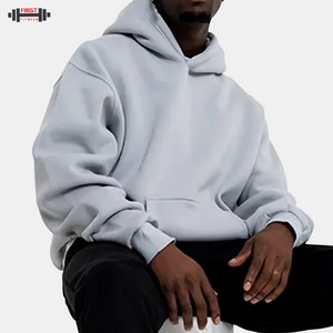 Ropa de calle French Terry Baggy, sudaderas con capucha de la mejor calidad, logotipo personalizado, forro polar de gran tamaño, sudadera esencial de peso pesado personalizada, 450 GSM - Product Image 1