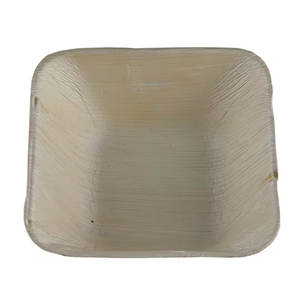 Bols à dîner carrés biodégradables écologiques les plus vendus Vaisselle jetable en feuille de palmier compostable pour le service des aliments pour - Product Image 6