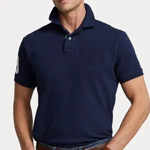 Kaus Polo kualitas tinggi Fashion kustom kaus Polo Golf pria buatan Pakistan dalam desain polos