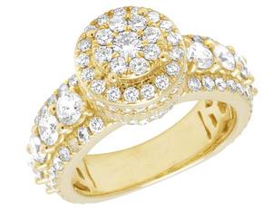 Totalmente helado estilo Hip Hop corte redondo VVS claridad Moissanite diamante en S925 anillo de plata esterlina para hombres y mujeres - Product Image 2