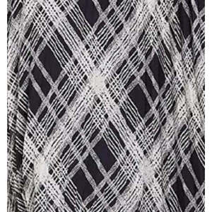 Gonna Midi a Quadri da Donna Tommy Hilfiger Taglie Forti Blu 3XL - Gonna Avvolgente Casual Vintage Boho Sexy per Primavera Estate - Product Image 3