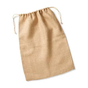 Sacche XL in Juta Sostenibile con Coulisse per Merchandising e Uso Promozionale - Product Image 1