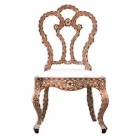 Chaise de luxe nouvellement conçue en incrustation d'os faite à la main en Inde pour la maison jardin hôtel chambre utilisation loisirs classiques pour extérieur intérieur