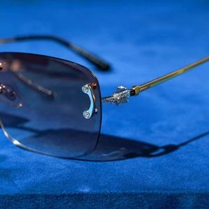 Nouveauté Lunettes de soleil en argent 925 personnalisées avec diamants en moissanite Lunettes de soleil de haute qualité pour hommes et femmes - Product Image 4