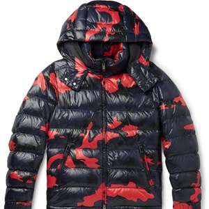 Veste d'hiver personnalisée de haute qualité en polyester rempli épais camouflage à capuche pour l'extérieur Veste bouffante imperméable et coupe-vent pour hommes - Product Image 5