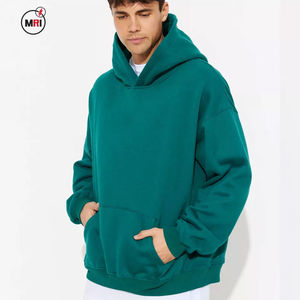 Hombres 100% algodón de alta calidad Streetwear Sudadera con capucha de secado rápido transpirable manga larga invierno Puffer personalizado OEM estampado con capucha - Product Image 2