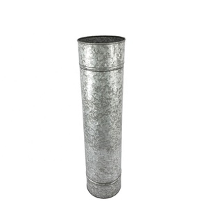 <b>Set</b> of <b>3</b> Galvanized Long Flower <b>Vase</b> Oxodise Finishing Standard Size Farmhouse Metal Flower <b>Vase</b> for Home and Table Decor - Product Image 1