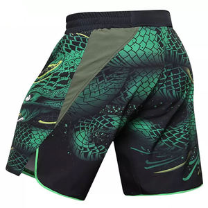 Pantalones cortos de lucha MMA personalizados de alta calidad, pantalones cortos de boxeo con logotipo personalizado, ropa de lucha para hombres, pantalones cortos MMA Smoke - Product Image 3